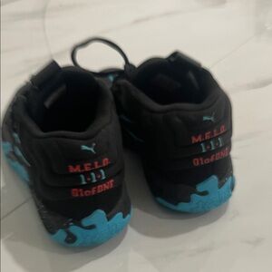 M.E.L.O Puma boy Kids Sneakers Black with Blue Accents